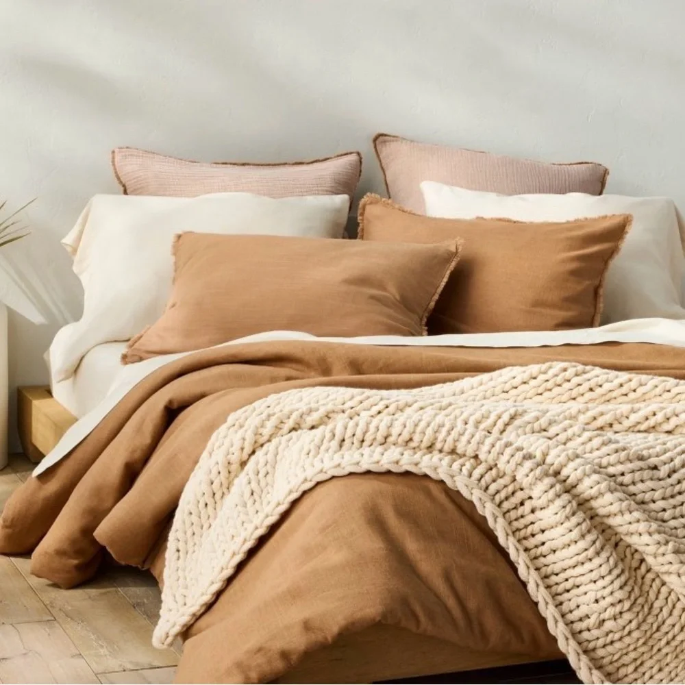 Casaluna Target Linen Blend Comforter & Sham Set KING